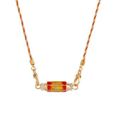 EVIL EYE CHARM CHOKER COLORFUL COTTON PENDANT_CWMM6968