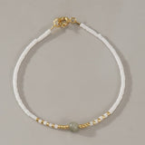 4MM POLISHED SEMI PRECIOUS STONE BRACELET_CWMM3885