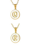 A Z ALPHABET INITIALS PENDANT NECKLACE_CWAJE222