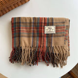 PLAID COLORBLOCK SCARF CLASSIC WINTER WRAP_CWASC2347