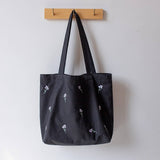 NEW LARGE EMBROIDERED CANVAS TOTE BAG FOR WOMEN_CWAB5638