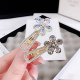 SHINY CRYSTAL FLOWER DIAMOND CLIP DUCKBILL CLIP_CWAHA4706
