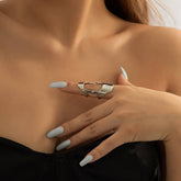 HOLLOW GEOMETRIC RETRO HIP HOP RING_CWAJE1826