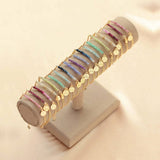 Womens Birthstone Colored Beaded Bracelet_Cwmm5736