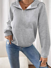Cwohol0787_Solid Color Thickened Hooded Sweatshirt