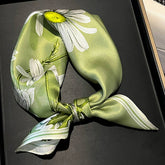 MULBERRY SILK SCARF PRINT LONG NECK HAIR WRAP_CWASC0553