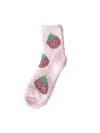 Thick Fruit Fleece Cozy Crew Socks_Cwms03225