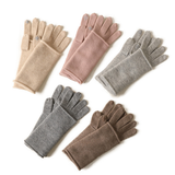 2 IN 1 CASHMERE GLOVES FULL FINGER TOUCHSCREEN_CWAG0530