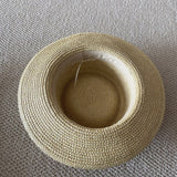 SUMMER RAFFIA DECORATED STRAW HAT FOR WOMEN_CWAH3568