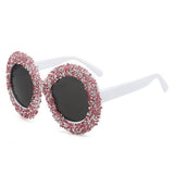 LARGE FRAME OVAL RHINESTONE SUNGLASSES_CWASG0840