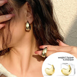 SIMPLE COMMA ROUND PERSONALITY SMOOTH EARRINGS_CWAJE1823
