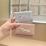 Cute Cartoon Cat Patch Trifold Short Wallet_Cwab06200