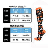 HALLOWEEN SPORTS COMPRESSION SOCKS WOMEN_CWMS1882