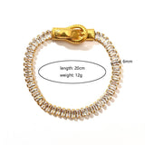 18K STAINLESS STEEL BRACELET WITH ZIRCON STONES_CWAJE4601