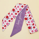 FLOWER PRINT HEAD SCARF_CWASC0075