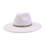 ETHNIC STYLE WOOL BLEND FEDORA HAT MEN WOMEN_CWAH04379