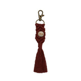 LETTER PENDANT COTTON ROPE BRAIDED KEYCHAIN_CWMM1579