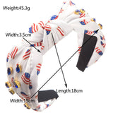 NEW AMERICAN FLAG FULL DIAMOND HEADBAND_CWAHA1260