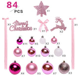 PINK RIBBON TREE TOPPER ORNAMENT SET_CWAJE5301