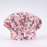 SURGICAL CAP MEDICAL PUFFY CAP PRINTED WORK CAP_CWAH3382