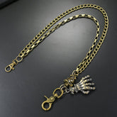 PUNK SKULL PENDANT MULTI LAYERED TROUSER CHAIN_CWMM4883