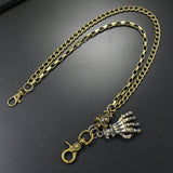 PUNK SKULL PENDANT MULTI LAYERED TROUSER CHAIN_CWMM4883
