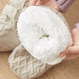 Winter Christmas Leg Covers Plush Indoor Slippers_Cwms0707
