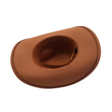 ETHNIC STYLE FELT COWBOY FEDORA HAT_CWAH04435