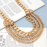 MULTI LAYER DIAMOND STUDDED RETRO WAIST CHAIN_CWMM0668