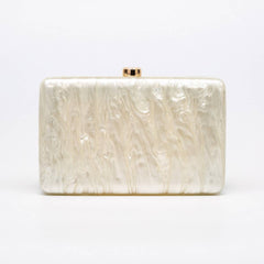 Irregular Shell Acrylic Crossbody Wedding Clutch_Cwab5924