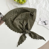 Plain Scarf Neck Tie Small Shawl_Cwasc02991