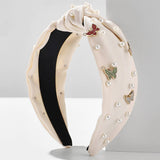SOLID COLOR BUTTERFLY PEARL WIDE BRIM HEADBAND_CWAHA2605