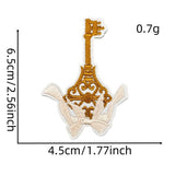 CUTE SOLID COLOR CARTOON BOW EMBROIDERED PATCH_CWMM4027