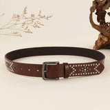 RETRO PUNK STUDDED BELT WESTERN COWBOY STYLE_CWABE1225