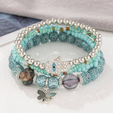 CHAIN ETHNIC STYLE MULTI LAYER RICE BEAD BRACELET_CWAHA2477