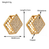 STAR DIAMOND CZ HOOP EARRINGS DUAL SIDED DESIGN_CWMM8514