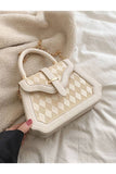 Plaid Boxhandlecross Chain Small Bag_Cwab0528