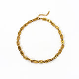 SUNFLOWER STONE PENDANT NECKLACE STAINLESS STEEL_CWMM8870