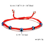 Cwaje2556_Blue Eye Evil Eye Red String Bracelet
