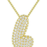 26 LETTERS NECKLACE COPPER ZIRCONIA PENDANT_CWMM5864