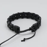 PERSONALIZED WOVEN VINTAGE LEATHER BRACELET_CWMM4463