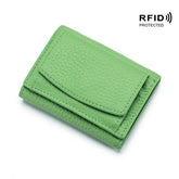 SHORT RFID COIN POCKET WALLET MINI LEATHER WALLET_CWAB3700