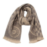 PAISLEY JACQUARD SCARF UNISEX WINTER SHAWL WRAP_CWASC0862
