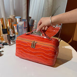 NEW HIGH END CROCODILE LEATHER COSMETIC BAG_CWAB4405