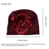 SOLID COLOR LARGE FLOWER WOMENS HEADSCARF_CWASC2450