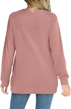 Solid-Color Pocket Long-Sleeved Loose Hoodie