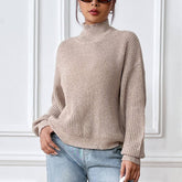 Turtleneck Pullover With Floral Fall/Winter Base