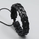 PERSONALIZED WOVEN VINTAGE LEATHER BRACELET_CWMM4463