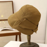 Wide Brim Sun Protection Bow Visor Hat_Cwab2840