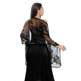 NEW ARRIVAL FLOWER SEQUIN EMBROIDERED SHAWL_CWASC1087